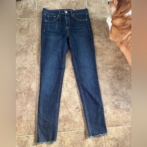 O Women's Rag & Bone 10 inch ankle skinny denim jeans